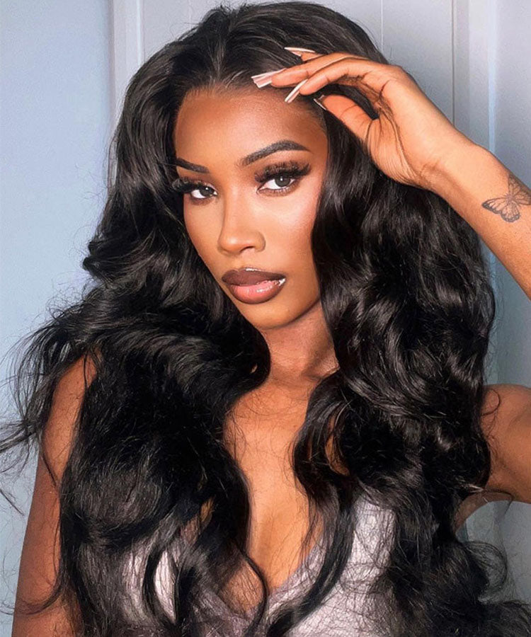 Wear & Go | Pre-bleached Invisible Lace Wig Body Wave Pre-cut Lace Glueless Wig