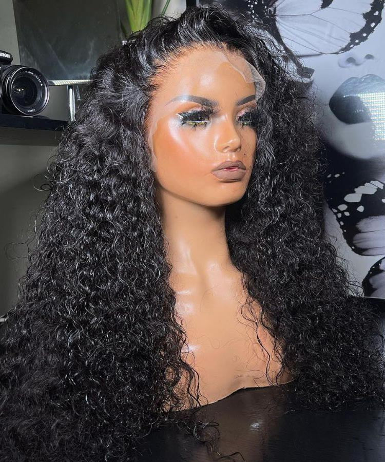 Skinlike Real HD Lace 13x4 Full Frontal Wig Curly Pre Bleached