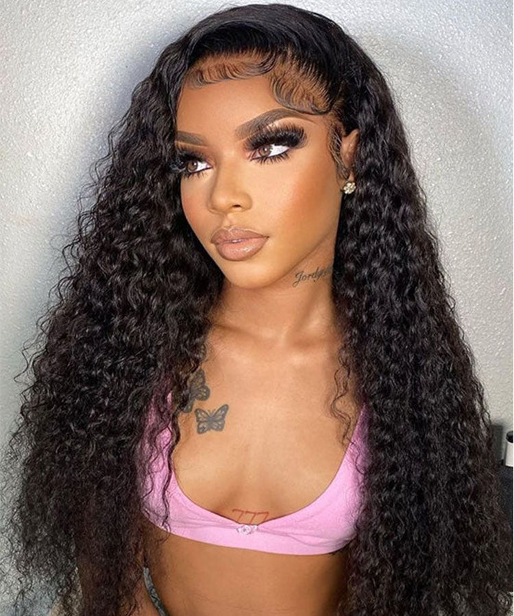 Bouncy Water Wave Wear Go Pre Cut Lace Closure Wig With Pre Plucked Hairline