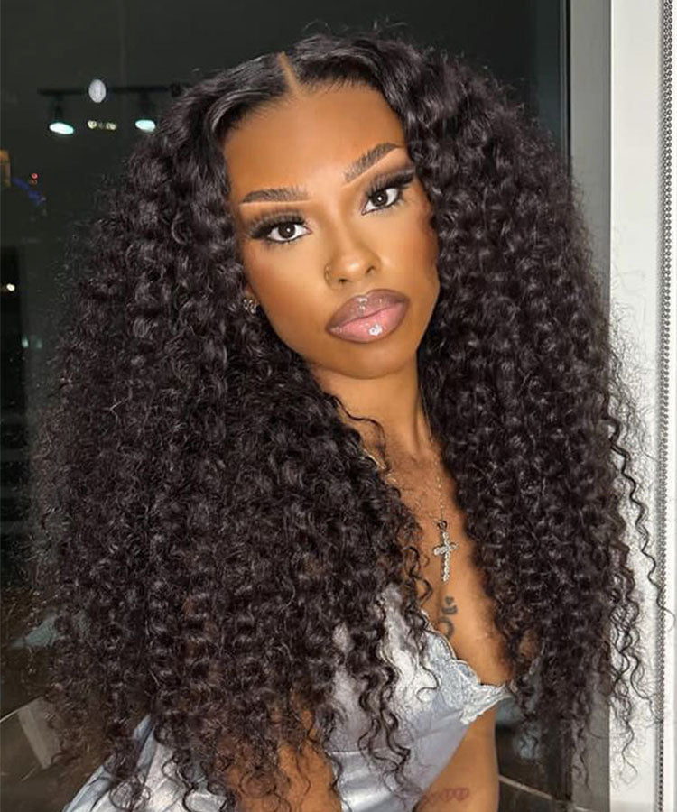 Bouncy Water Wave Wear Go Pre Cut Lace Closure Wig With Pre Plucked Hairline