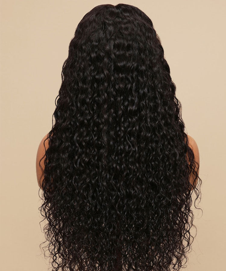 Bouncy Water Wave Wear Go Pre Cut Lace Closure Wig With Pre Plucked Hairline