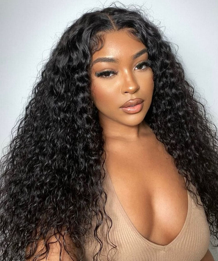 Bouncy Water Wave Wear Go Pre Cut Lace Closure Wig With Pre Plucked Hairline