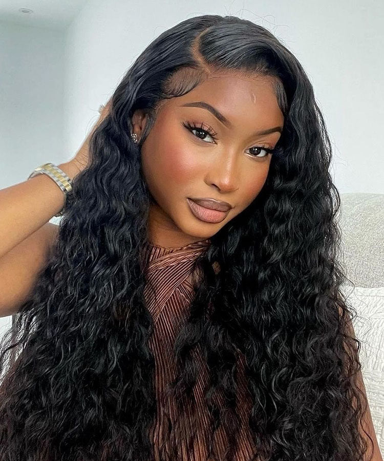 Water Wave Lace Front Wigs 13x4 Transparent Lace Wigs Virgin Human Hair Wigs