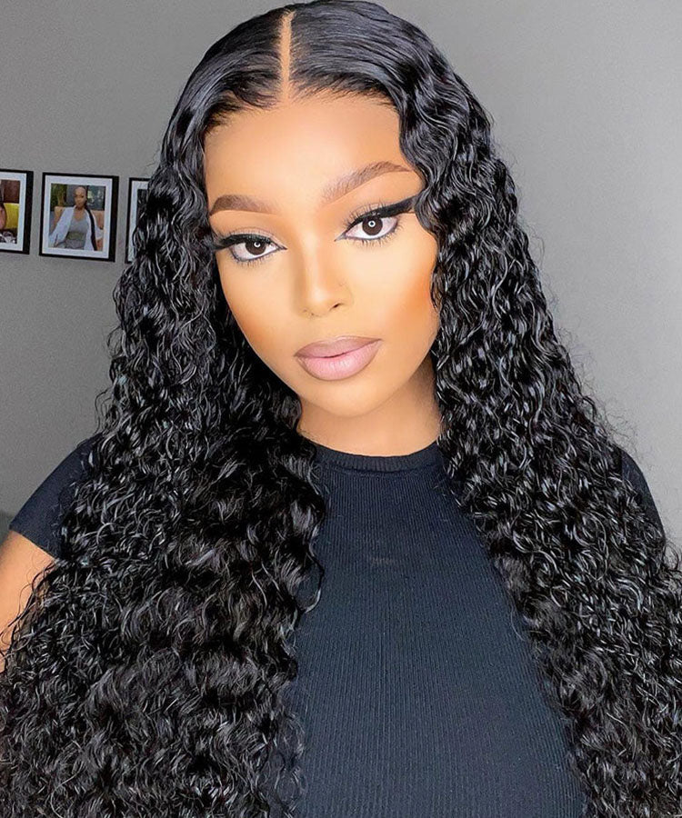 Glueless 5x5 Lace Closure Wig Deep Wave Real Human Hair Wigs for Women | Pre-bleached Knots