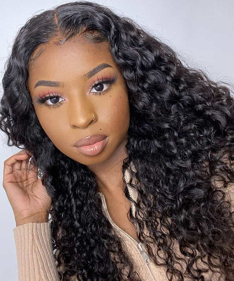 Water Wave Lace Front Wigs 13x4 Transparent Lace Wigs Virgin Human Hair Wigs